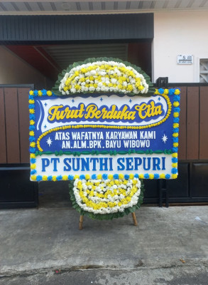 Papan Bunga Duka di Palihan